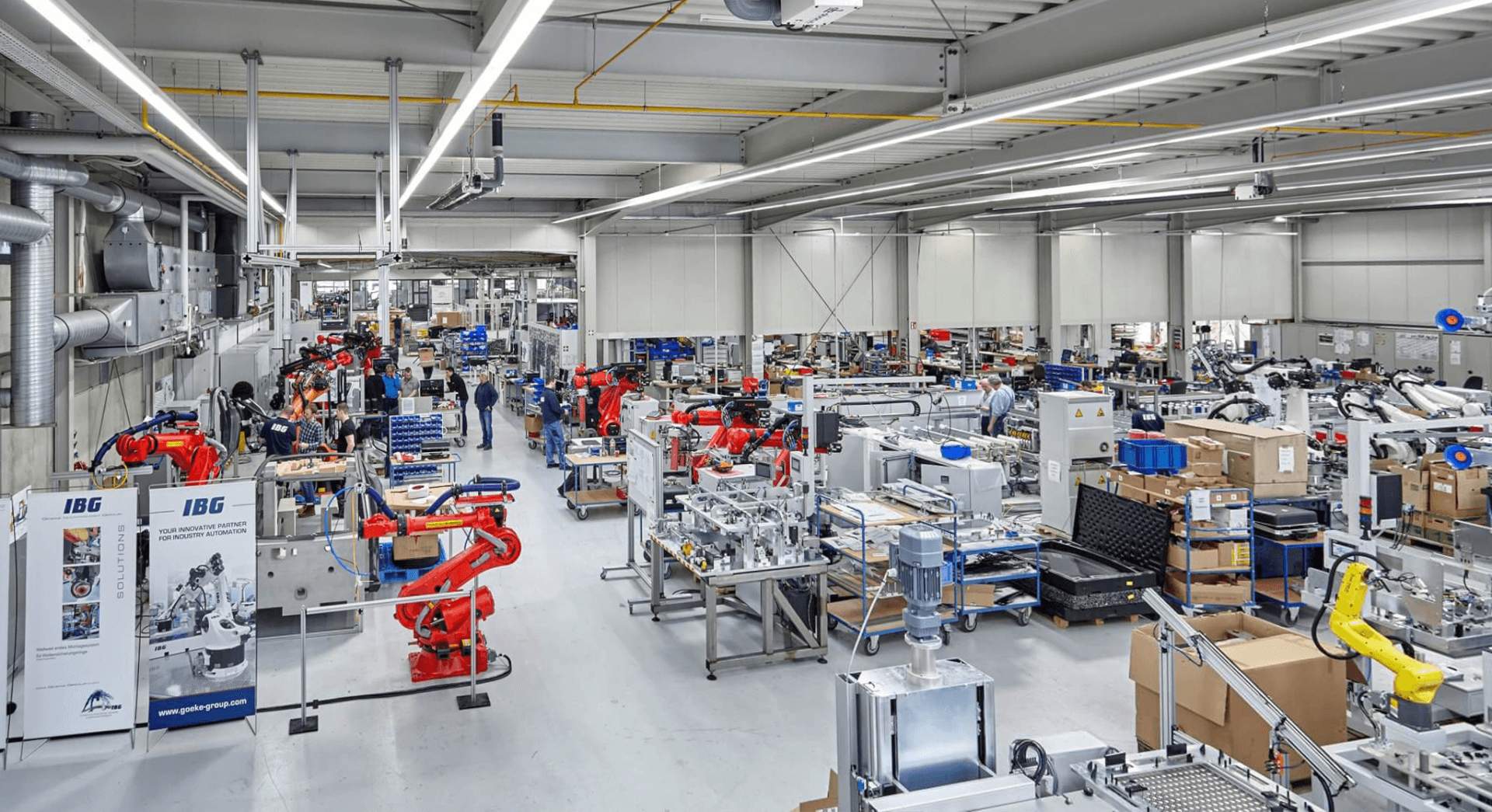 Blick in die Produktionshalle  - Gesamt